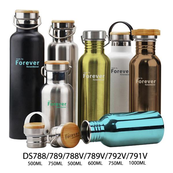 Promotional double wall stainless steel vacuum seal insulated water bottles